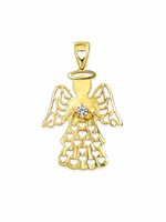 Charm Idee Preziose dal 1987 Dame in Gelbgold Zircone IP.CHK18G/225